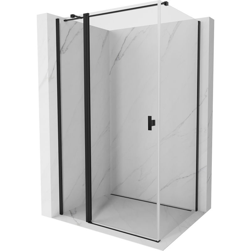 Mexen Mist T sprchovací kút 90 x 70 cm, priehľadný, čierny - 8A4T-090-070-70-00