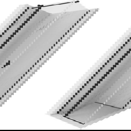 Mexen Mist T sprchová kabína otváracia 80 x 80 cm, transparentná, čierna - 8A4T-080-080-70-00