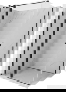 Mexen Mist T sklenený sprchový kút 100 x 90 cm, priehľadný, čierny - 8A4T-100-090-70-00