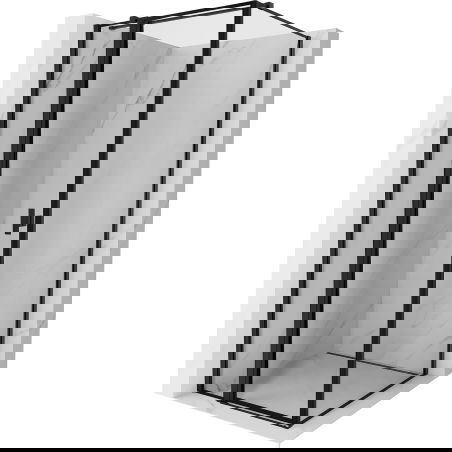 Mexen Mist T sprchová kabína výkyvná ľavá 70 x 70 cm, čierny rám, čierna - 8A4T-070-070-70-70-L