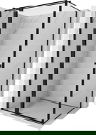 Mexen Mist T sprchový kút otvárací ľavý 90 x 85 cm, čierny rám, čierny - 8A4T-090-085-70-70-L