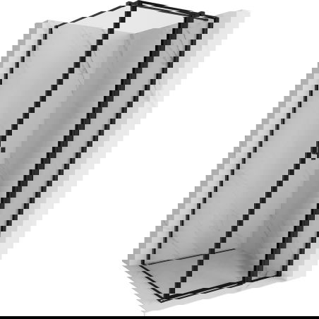 Mexen Mist T sprchová kabína s otváracími dverami pravá 90 x 90 cm, čierny rám, čierna - 8A4T-090-090-70-70-P