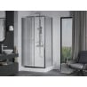 Mexen Apia sprchová kabína, posuvné dvere 120 x 90 cm, transparentnéné, chrómová + závesný bidet Rio - 840-120-090-01-00-4510