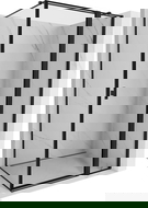 Mexen Mist T sprchovacie dvere pravé 75 x 120 cm, čierny rám, čierna - 8A4T-075-120-70-70-P