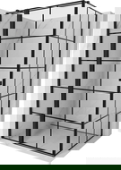 Mexen Mist T sprchová kabína ľavá výklopná 90 x 70 cm, čierna mriežka, čierna - 8A4T-090-070-70-77-L