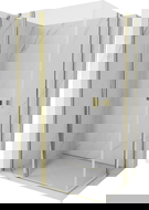 Mexen Mist Duo sprchovací kút s otváracími dverami 90 x 80 cm, transparentný, zlatý - 8A4-090-080-50-00