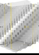 Mexen Mist Duo sprchovací kút s otváracími dverami 100 x 95 cm, priehľadný, zlatý - 8A4-100-095-50-00