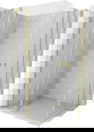 Mexen Mist Duo sprchový kút so závesnými dverami 100 x 70 cm, transparentný, zlatý kartáčovaný - 8A4-100-070-55-00