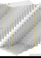 Mexen Mist Duo sprchový kút so závesnými dverami 105 x 75 cm, priehľadný, zlatý kartáčovaný - 8A4-105-075-55-00