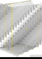 Mexen Mist T sprchový kút s otváracími dverami 120 x 90 cm, priehľadný, zlatý brúsený - 8A4T-120-090-55-00