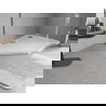 Mexen Flow päťuholníkový sprchový kút slim pravý 100 x 80 cm, biely lesk - 46P108010R