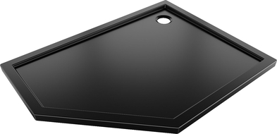 Mexen Flow pentagonálna vanička tenká pravá 100 x 90 cm, čierna matná - 46P709010R