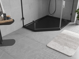 Mexen Flow pentagonálna vanička tenká pravá 100 x 90 cm, čierna matná - 46P709010R