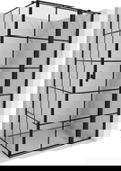 Mexen Mist T sprchová kabína otvárateľná pravá 80 x 90 cm, čierna mriežka, čierna - 8A4T-080-090-70-77-P