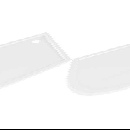 Mexen Flow sprchová vanička polokruhová asymetrická slim pravá 100 x 80 cm, biely lesk - 46Q108010R