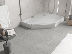 Mexen Flow+ päťuholníková vanička pravá 100 x 80 cm, biely lesk - 46P108010RH