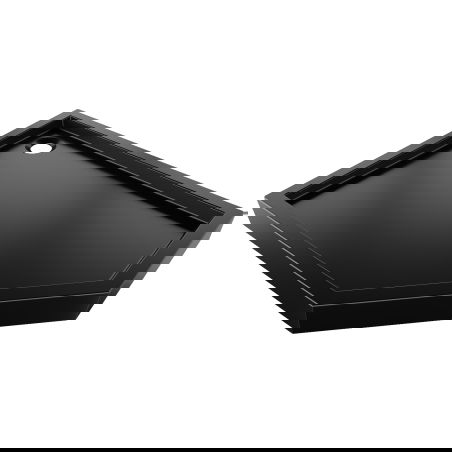 Mexen Flow+ Päťuholníková sprchová vanička ľavá 90 x 80 cm, čierna matná - 46P708090LH