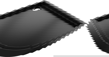 Mexen Flow+ asymetrický polkruhový sprchový kút ľavý 90 x 80 cm, čierny matný - 46Q708090LH