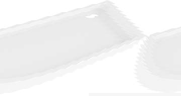 Mexen Flow+ polkruhová asymetrická pravá sprchovou vaničku 100 x 80 cm, biely lesk - 46Q108010RH