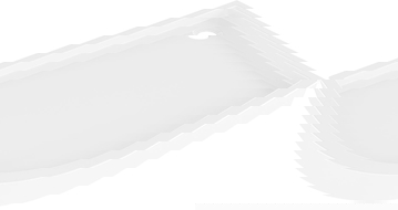 Mexen Flow+ asymetrický polkruhový sprchový kút pravý 100 x 90 cm, biely lesk - 46Q109010RH