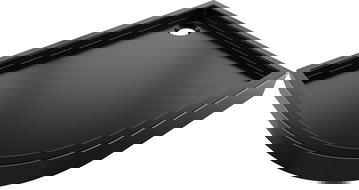 Mexen Flow+ asymetrický polkruhový sprchový kút pravý 100 x 90 cm, čierny mat - 46Q709010RH