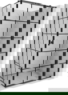 Mexen Mist T sprchová kabína sklopná pravá 80 x 95 cm, čierna mriežka, čierna - 8A4T-080-095-70-77-P