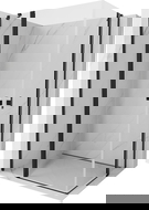 Mexen Mist Duo sprchová kabína s otváracími dverami 100 x 90 cm, transparentná, čierna - 8A4-100-090-70-00