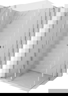 Mexen Mist L Duo otváracia sprchová kabína 105 x 90 cm, transparentná, chróm - 8A4L-105-090-01-00