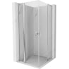 Mexen Mist L Duo sprchový kút otvárací 105 x 105 cm, transparentný, chróm - 8A4L-105-105-01-00