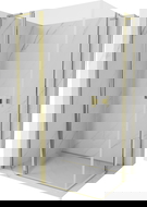 Mexen Mist L Duo sprchová kabína otvorená 115 x 90 cm, priehľadná, zlatá - 8A4L-115-090-50-00