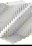 Mexen Mist L Duo sprchovací kút s otváracími dverami 120 x 90 cm, transparentný, zlatá kefovaná - 8A4L-120-090-55-00