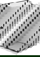 Mexen Mist Duo sprchová kabína s otváracími dverami 95 x 90 cm, čierny rám, čierna - 8A4-095L-090P-70-70