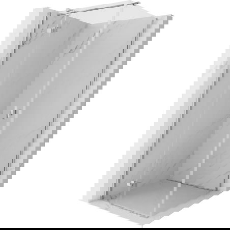 Mexen Mist-H T sprchovací kút s otváracími dverami ľavý 70 x 70 cm, transparentný, chróm - 8A5T-070-070-01-00-L