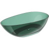 Mexen Glass voľne stojaca priehľadná vaňa 170 x 85 cm, teal, uzáver chróm - 58061708511