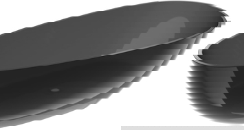 Mexen Glass čierna voľne stojaca vaňa priehľadná 170 x 85 cm, chrómová zátka - 58061708513