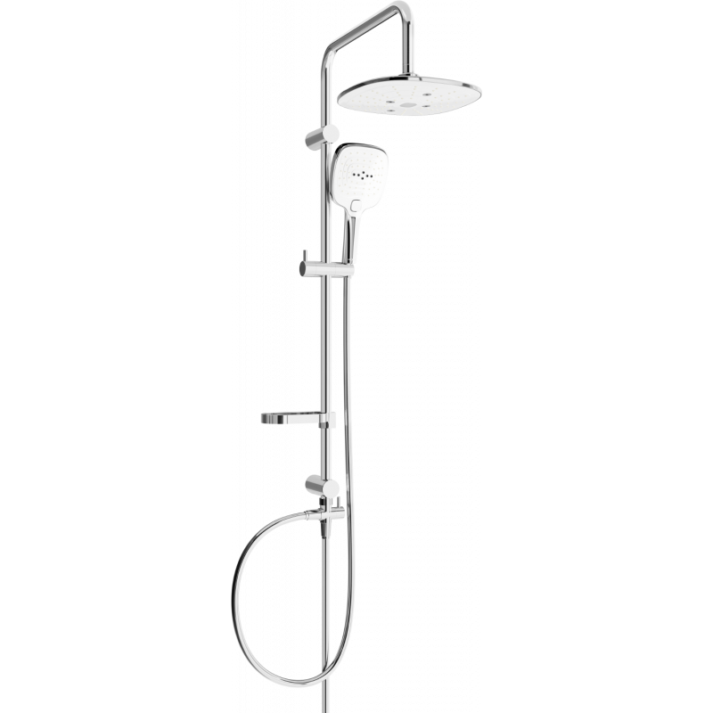 Mexen X17 sprchový stĺp, chróm/biela - 798171791-02