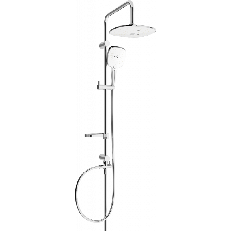 Mexen X17 sprchový stĺp, chrómová/biela - 798171791-02