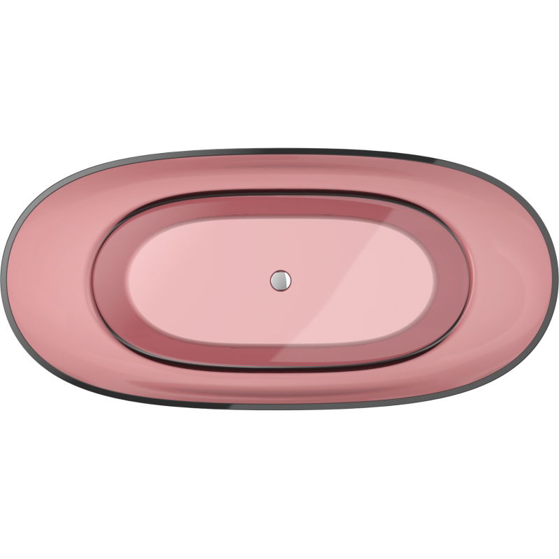 Mexen Pure eozyna voľne stojace priehľadné 170 x 80 cm, chrómová zátka - 58071708003