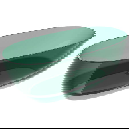 Mexen Pure teal voľne stojaca priehľadná vaňa 170 x 80 cm, chrómový uzáver - 58071708011