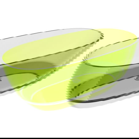 Mexen Pure lime voľne stojaca priesvitná vaňa 170 x 80 cm, chrómová zátka - 58071708012