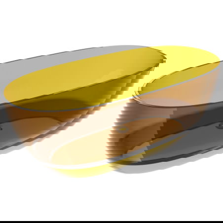 Mexen Pure honey voľne stojaca transparentná vaňa 170 x 80 cm, chrómová zátka - 58071708015