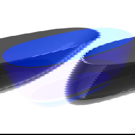 Mexen Pure sapphire voľne stojaca vaňa transparentná 170 x 80 cm, chrómová zátka - 58071708016