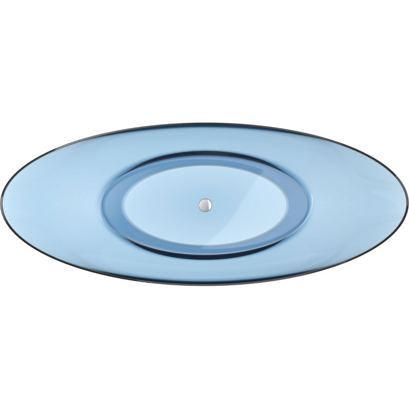 Mexen Vea denim voľne stojaca transparentná vaňa 180 x 80 cm, chrómová zátka - 58091808007