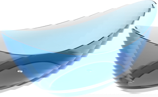 Mexen Vea denim voľne stojaca transparentná vaňa 180 x 80 cm, chrómová zátka - 58091808007