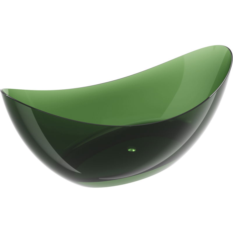 Mexen Vea lesná voľne stojaca vaňa priehľadná 180 x 80 cm, zátka chróm - 58091808002