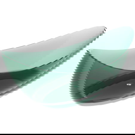Mexen Vea teal voľne stojaca priehľadná vaňa 180 x 80 cm, chrómová zátka - 58091808011
