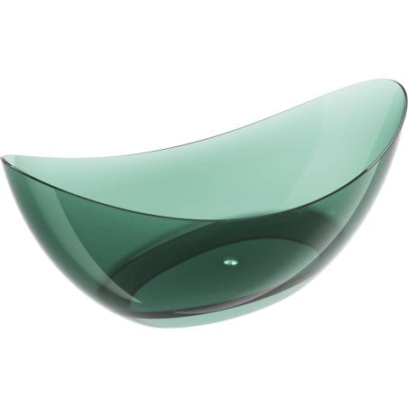 Mexen Vea voľne stojaca transparentná vaňa 180 x 80 cm, teal, chrómový uzáver - 58091808011