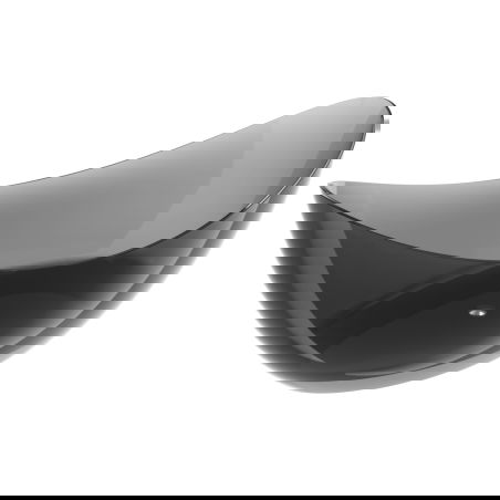 Mexen Vea čierna voľne stojaca priehľadná vaňa 180 x 80 cm, chrómový uzáver - 58091808013