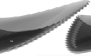 Mexen Vea čierna voľne stojaca priehľadná vaňa 180 x 80 cm, chrómový uzáver - 58091808013