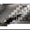 Mexen Lunar L päťuholníkový sprchový kút výklopný ľavý 80 x 90 cm, transparentný, zlatý kartáčovaný - 831L-080L-090P-55-00-L
